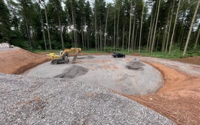 Fundamentgrube & archäologische Funde