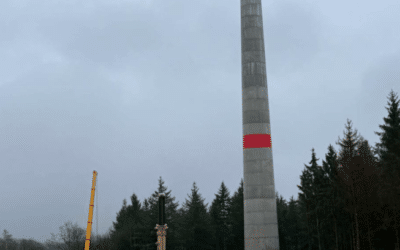 Errichtung der Betontürme abgeschlossen